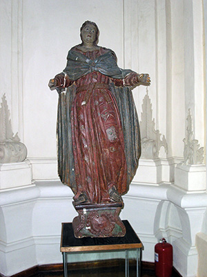 29. Софийский собор - статуя католического святого, найденная при раскопках внутри собора