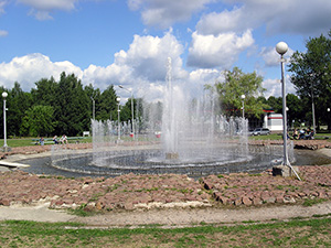 Фонтан в городе Новополоцк