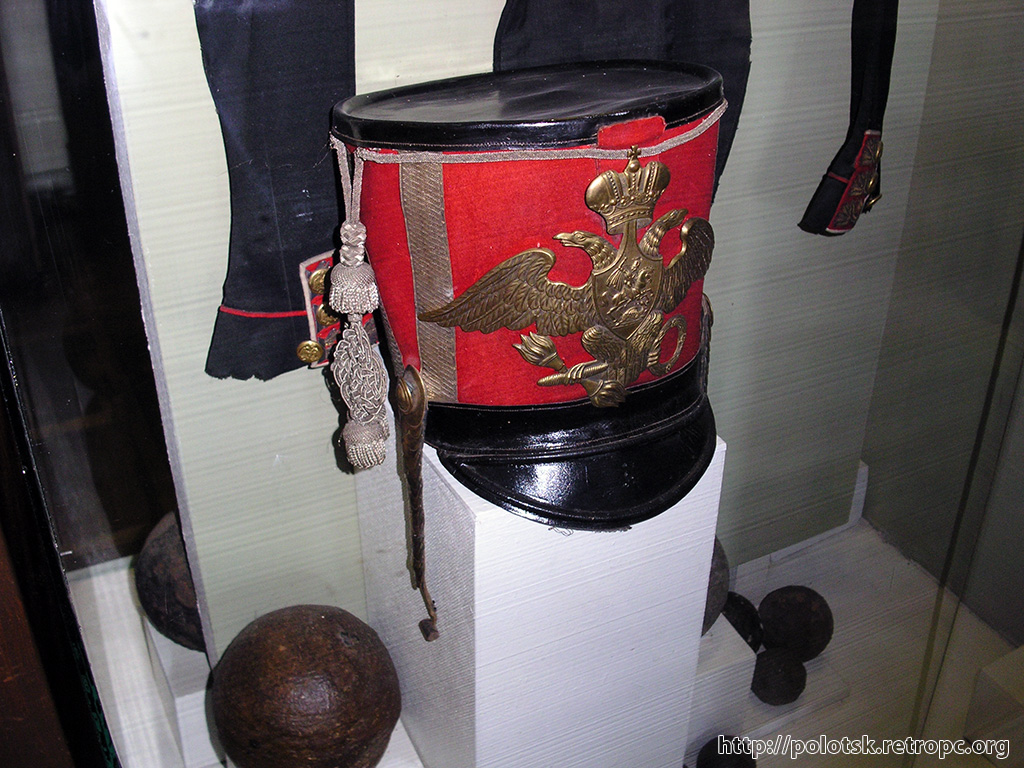 Гусарская кавалерийская фуражка в Краеведческом музее города Полоцка