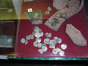 Старинные монеты в Краеведческом музее города Полоцка
