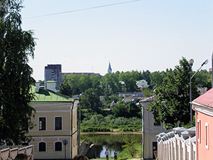 Река Западная Двина вид с проспекта Карла Маркса города Полоцка