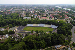 Вид на стадион. Фотографии Полоцка с высоты птичьего полета